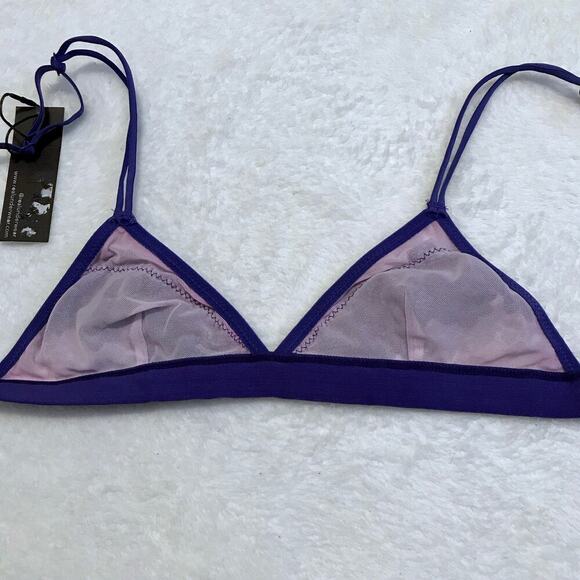 Anthropologie Real Underwear NWT Triangle Mesh Bra Women S - Picture 10 of 15